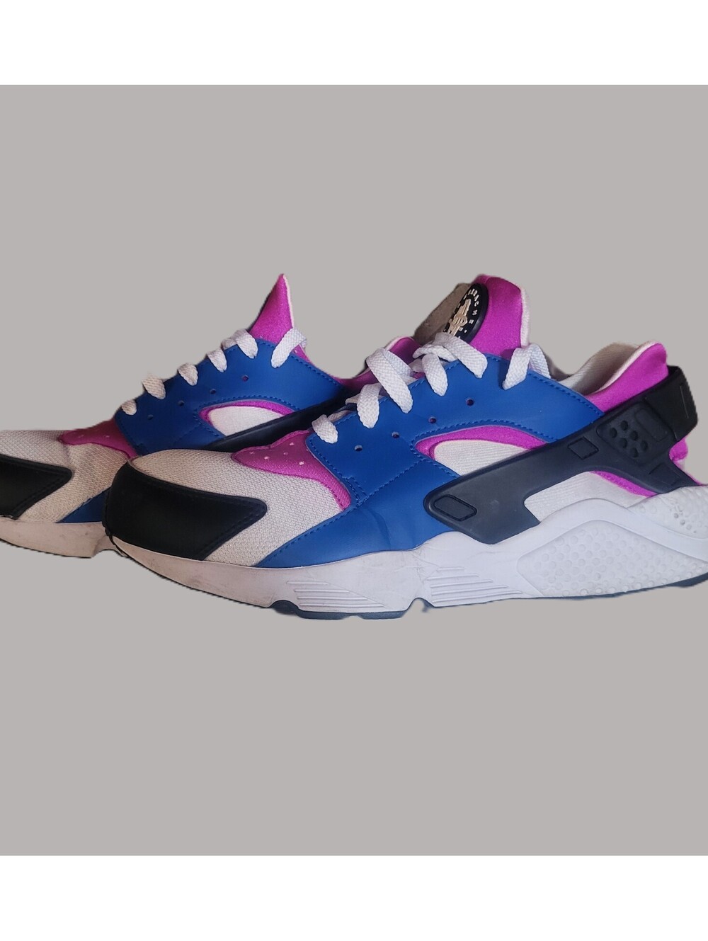 Nike Men's Air Huarache "Blue Jay / Hyper Violet" - Size 13 Retro Athletic - Picture 1 of 6